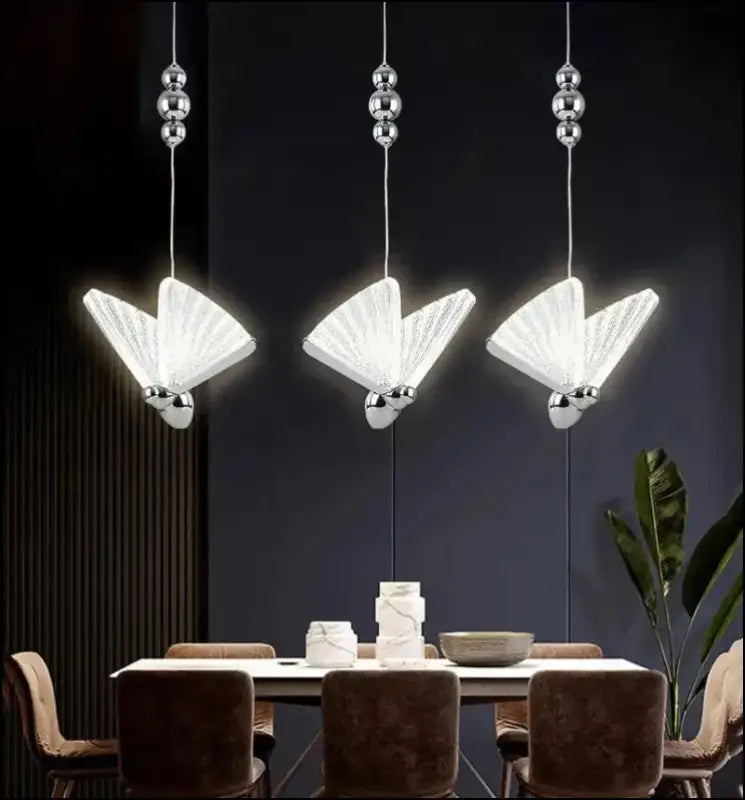 Butterfly LED Pendant Lights - Nordic Hanging Lamp for Bedroom Living Room Dining and Kitchen - Led