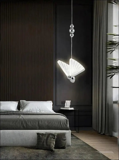 Butterfly LED Pendant Lights - Nordic Hanging Lamp for Bedroom Living Room Dining and Kitchen - Led