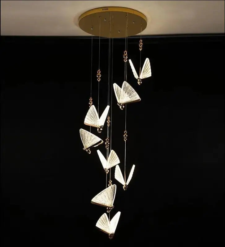 Butterfly LED Pendant Lights - Nordic Hanging Lamp for Bedroom Living Room Dining and Kitchen - Led