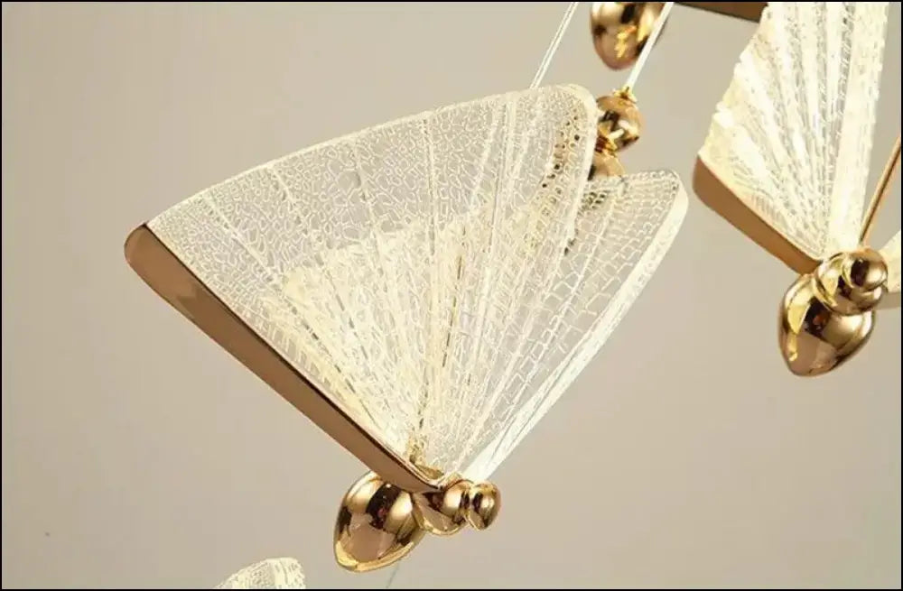 Butterfly LED Pendant Lights - Nordic Hanging Lamp for Bedroom Living Room Dining and Kitchen - Led