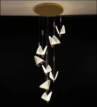 Butterfly LED Pendant Lights - Nordic Hanging Lamp for Bedroom Living Room Dining and Kitchen - Led