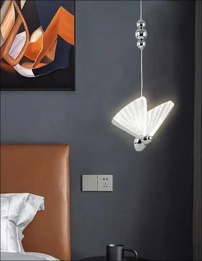 Butterfly LED Pendant Lights - Nordic Hanging Lamp for Bedroom Living Room Dining and Kitchen - Led