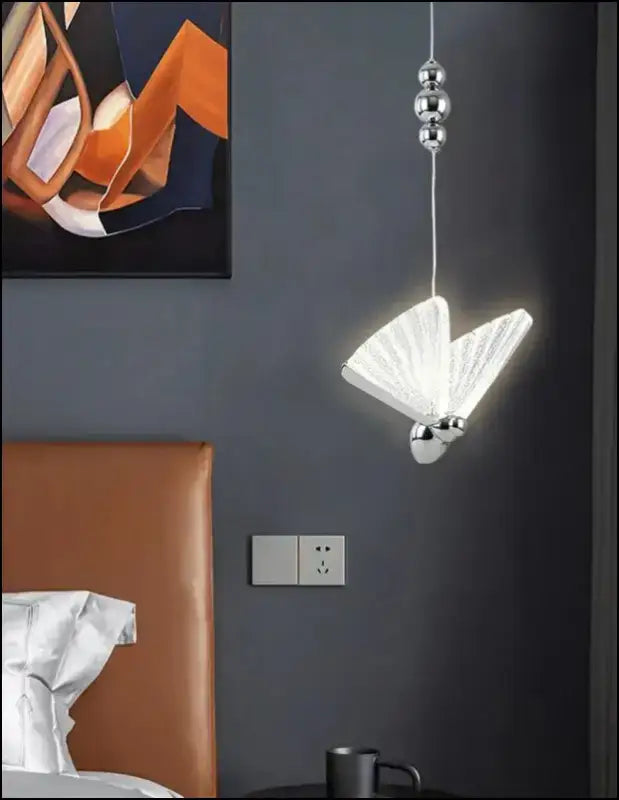 Butterfly LED Pendant Lights - Nordic Hanging Lamp for Bedroom Living Room Dining and Kitchen - Led