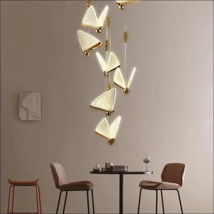 Butterfly LED Pendant Lights - Nordic Hanging Lamp for Bedroom Living Room Dining and Kitchen - Led