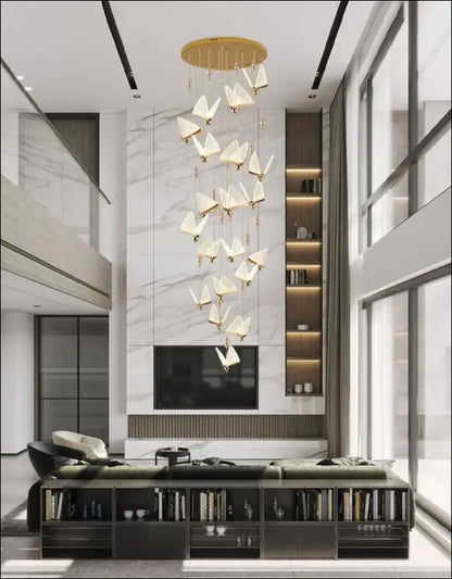 Butterfly LED Pendant Lights - Nordic Hanging Lamp for Bedroom Living Room Dining and Kitchen - Led