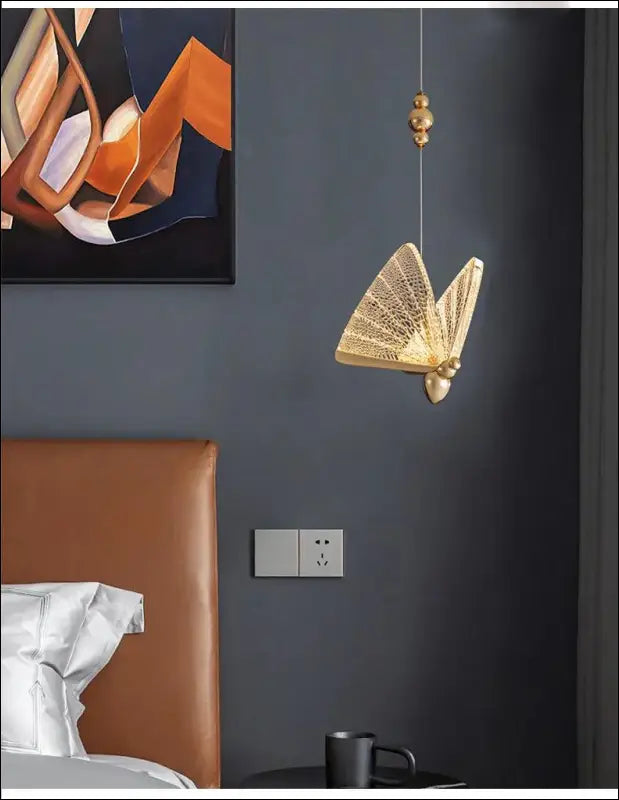 Butterfly LED Pendant Lights - Nordic Hanging Lamp for Bedroom Living Room Dining and Kitchen - Led