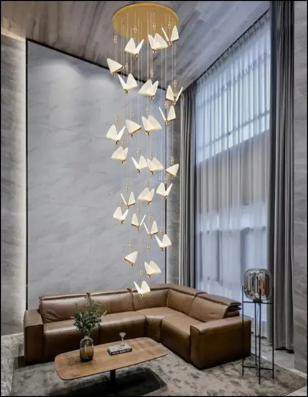 Butterfly LED Pendant Lights - Nordic Hanging Lamp for Bedroom Living Room Dining and Kitchen - Led