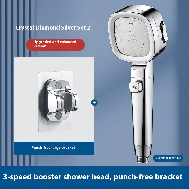 Three-Speed Handheld Filter Shower Head