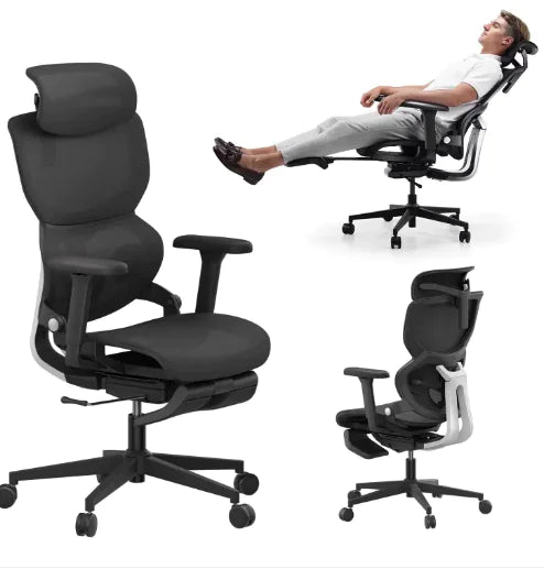 Ergonomic Office Chair With Footrest