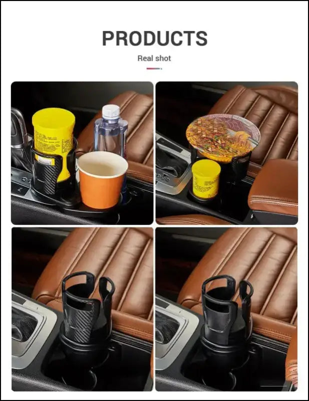 Car Cup Holder Expander For Adapter Adjustable Multifunctional Dual With Phone Aromatherapy Organizer