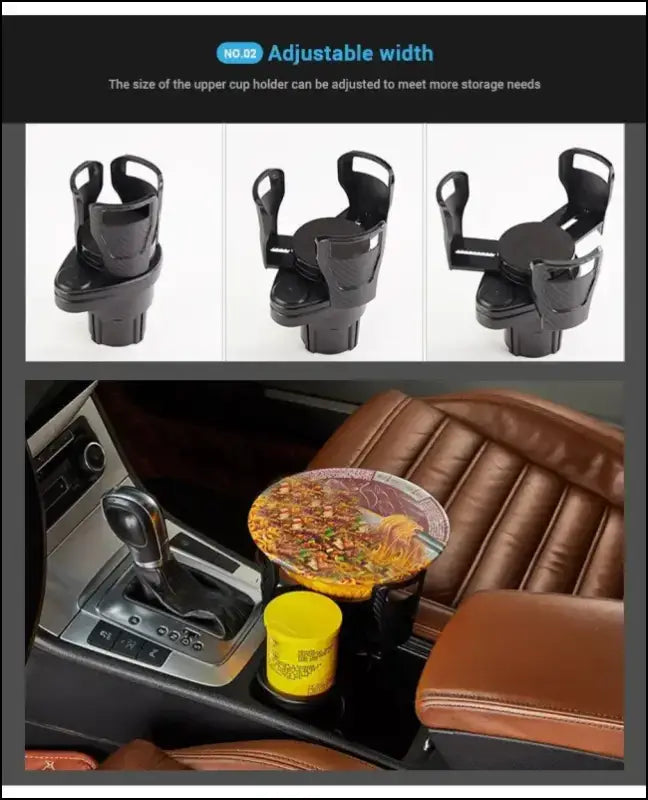 Car Cup Holder Expander For Adapter Adjustable Multifunctional Dual With Phone Aromatherapy Organizer