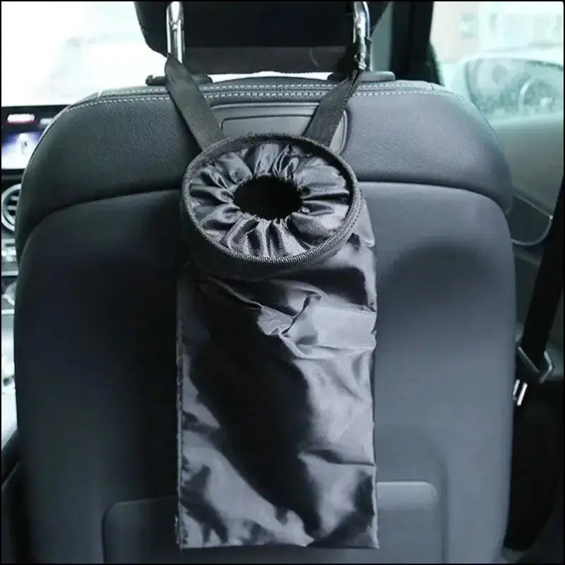 Car Seat Back Trash Holder - Oxford Cloth Hanging Garbage Bag Rubbish Storage Container Waste Bin for Easy Cleaning