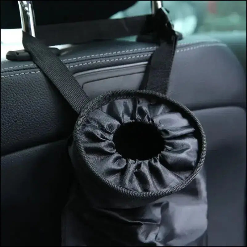 Car Seat Back Trash Holder - Oxford Cloth Hanging Garbage Bag Rubbish Storage Container Waste Bin for Easy Cleaning