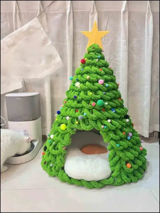 Christmas Tree Material Package Coarse Wool Woven Pet Nest - No seat cushion film - Success