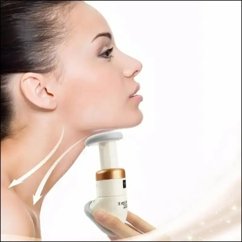 Face Lift Tool Chin Massager Neck Slimmer Neckline Exerciser - Reduce Double Wrinkles and Jawline Tightening Massage