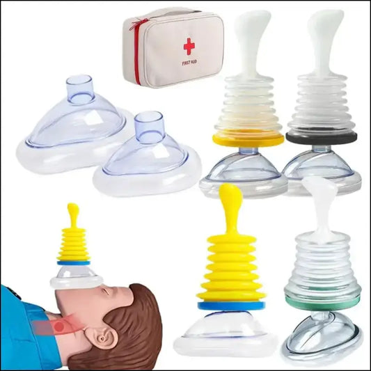 First Aid Kit Emergency Choking Rescue Device for Adults & Kids - Anti-Suffocation Breathing Trainer Home