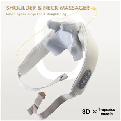 Foreverlily Wireless Neck and Back Massager – Shoulder Kneading Massage Shawl for Cervical Trapezius Relaxation