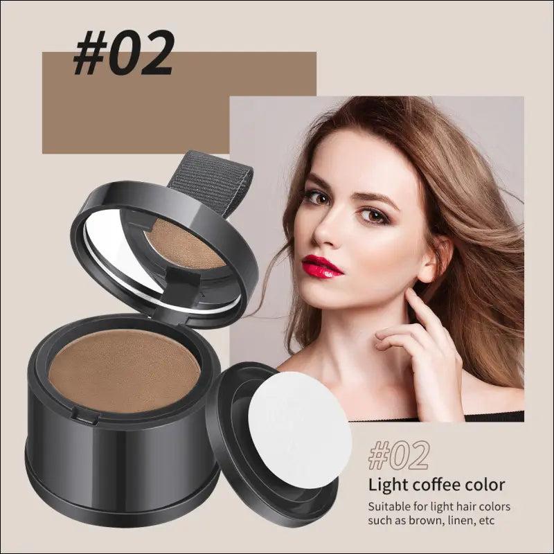 Hairline powder contouring shadow filling forehead hair replacement artifact waterproof and sweat-proof - 02#Light