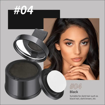 Hairline powder contouring shadow filling forehead hair replacement artifact waterproof and sweat-proof - 04#Pure black