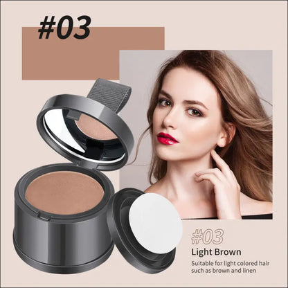 Hairline powder contouring shadow filling forehead hair replacement artifact waterproof and sweat-proof - 03#Light Brown