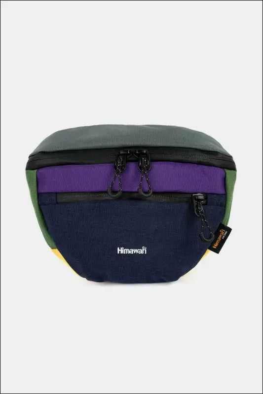 Himawari Waterproof Canvas Adjustable Strap Sling Bag - Purple / One Size - Contrast Water and Scratch-Resistant Nylon