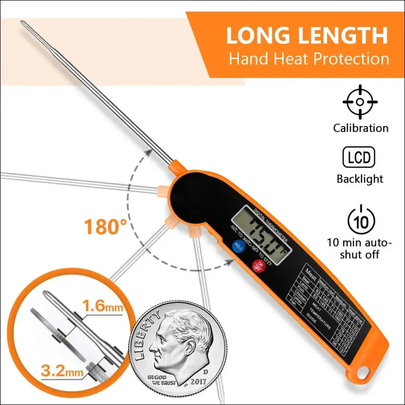 Hot Sale Digital Kitchen Food Thermometer for Meat Water Milk BBQ and Cooking Electronic Oven Probe Tools