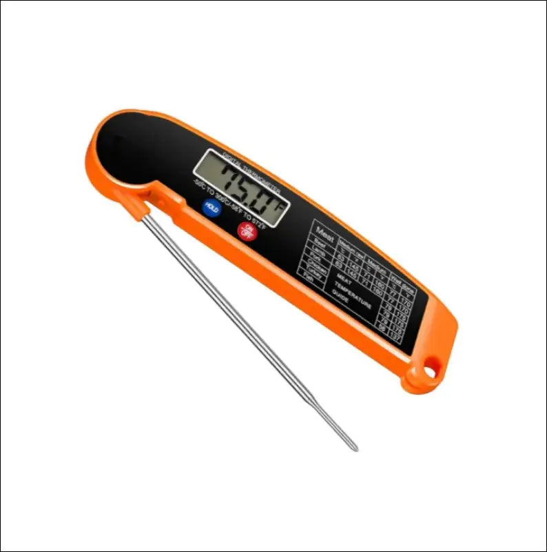 Hot Sale Digital Kitchen Food Thermometer for Meat Water Milk BBQ and Cooking Electronic Oven Probe Tools - Orange