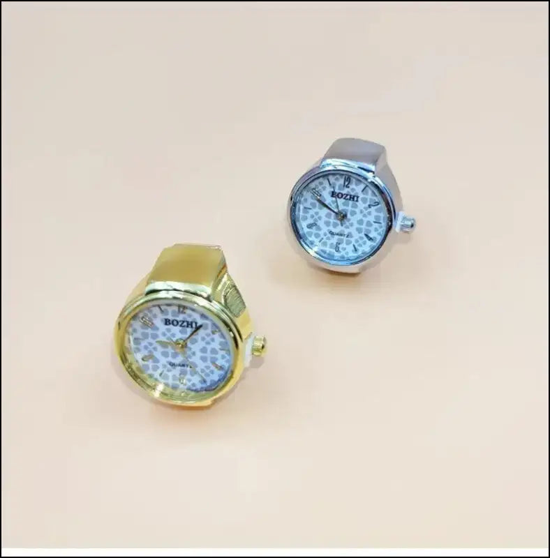 Hot Selling Vintage Finger Watch Ring – Creative Quartz Movement Fashion Accessory for Men & Women