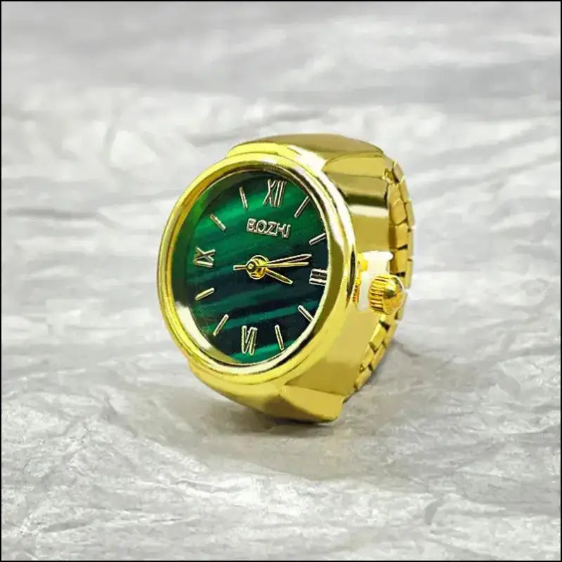 Hot Selling Vintage Finger Watch Ring – Creative Quartz Movement Fashion Accessory for Men & Women