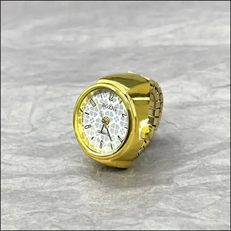 Hot Selling Vintage Finger Watch Ring – Creative Quartz Movement Fashion Accessory for Men & Women