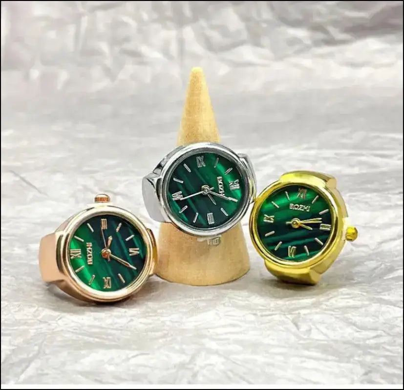 Hot Selling Vintage Finger Watch Ring – Creative Quartz Movement Fashion Accessory for Men & Women