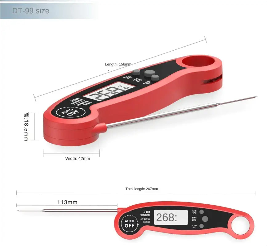 Household Barbecue and Baking Kitchen Meat Folding Portable Digital Thermometer Probe - portable digital thermometer