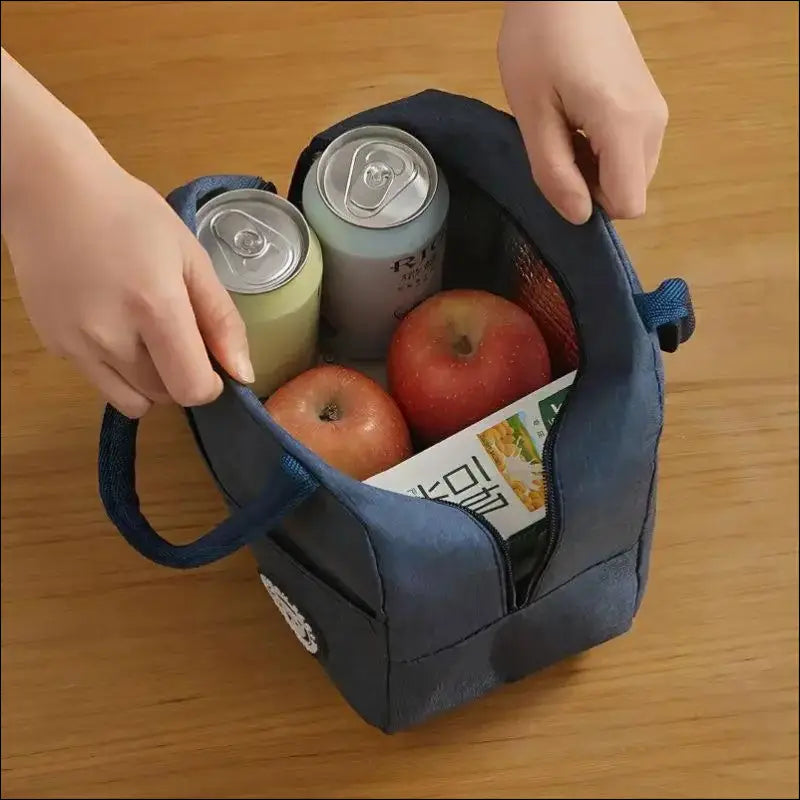 ’Insulated Lunch Bag – Durable Bento Meal Pack with Aluminum Foil Lining for Hot & Cold Food Storage!’ - bag