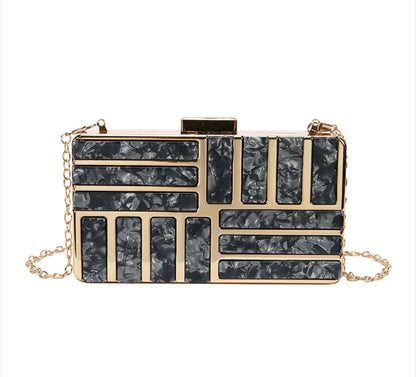 Stylish Square Acrylic Clutch Bag for Women