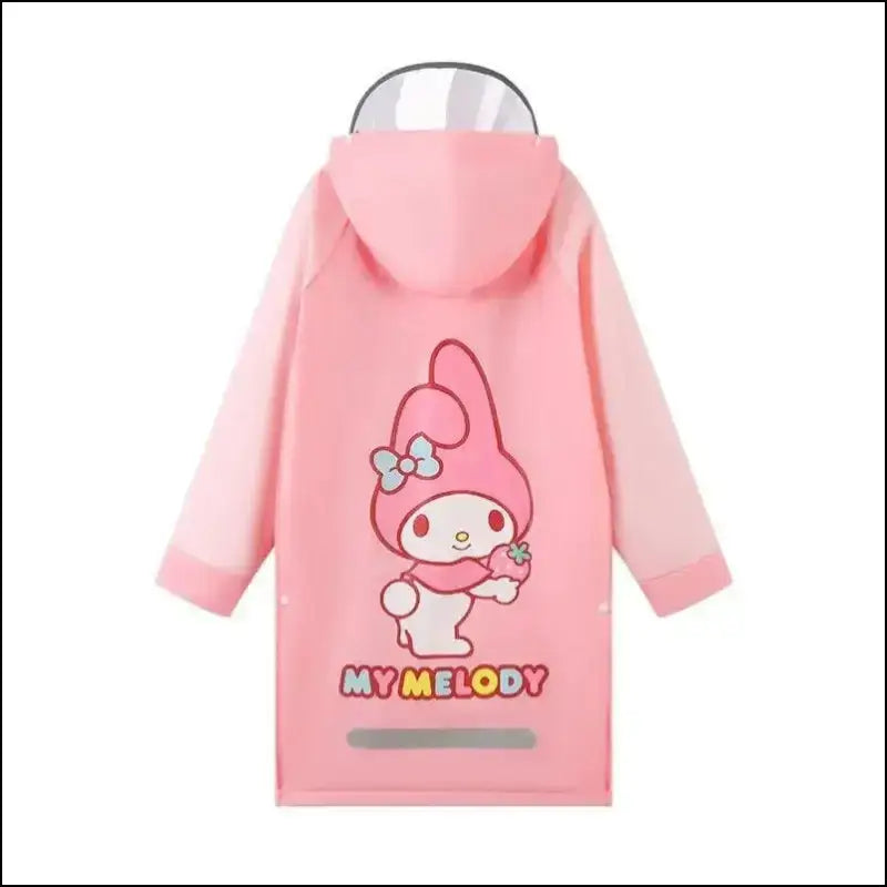 Japanese Anime Kids Raincoat – Waterproof Hooded Poncho for Girls & Boys Perfect Walking Cycling Outdoor Adventures