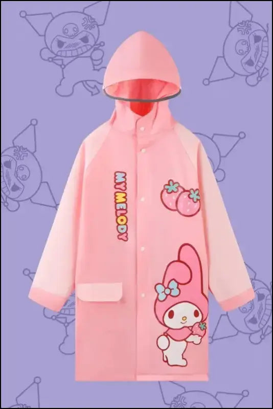 Japanese Anime Kids Raincoat – Waterproof Hooded Poncho for Girls & Boys Perfect Walking Cycling Outdoor Adventures