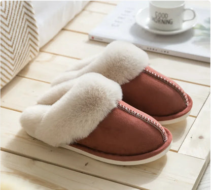 Women's Plush Cotton Slippers