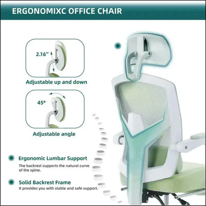 ’JHK Ergonomic High Back Mesh Office Chair with Lumbar Support – Reclining Swivel Desk for Home & Computer Workstation’