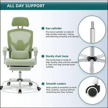 ’JHK Ergonomic High Back Mesh Office Chair with Lumbar Support – Reclining Swivel Desk for Home & Computer Workstation’