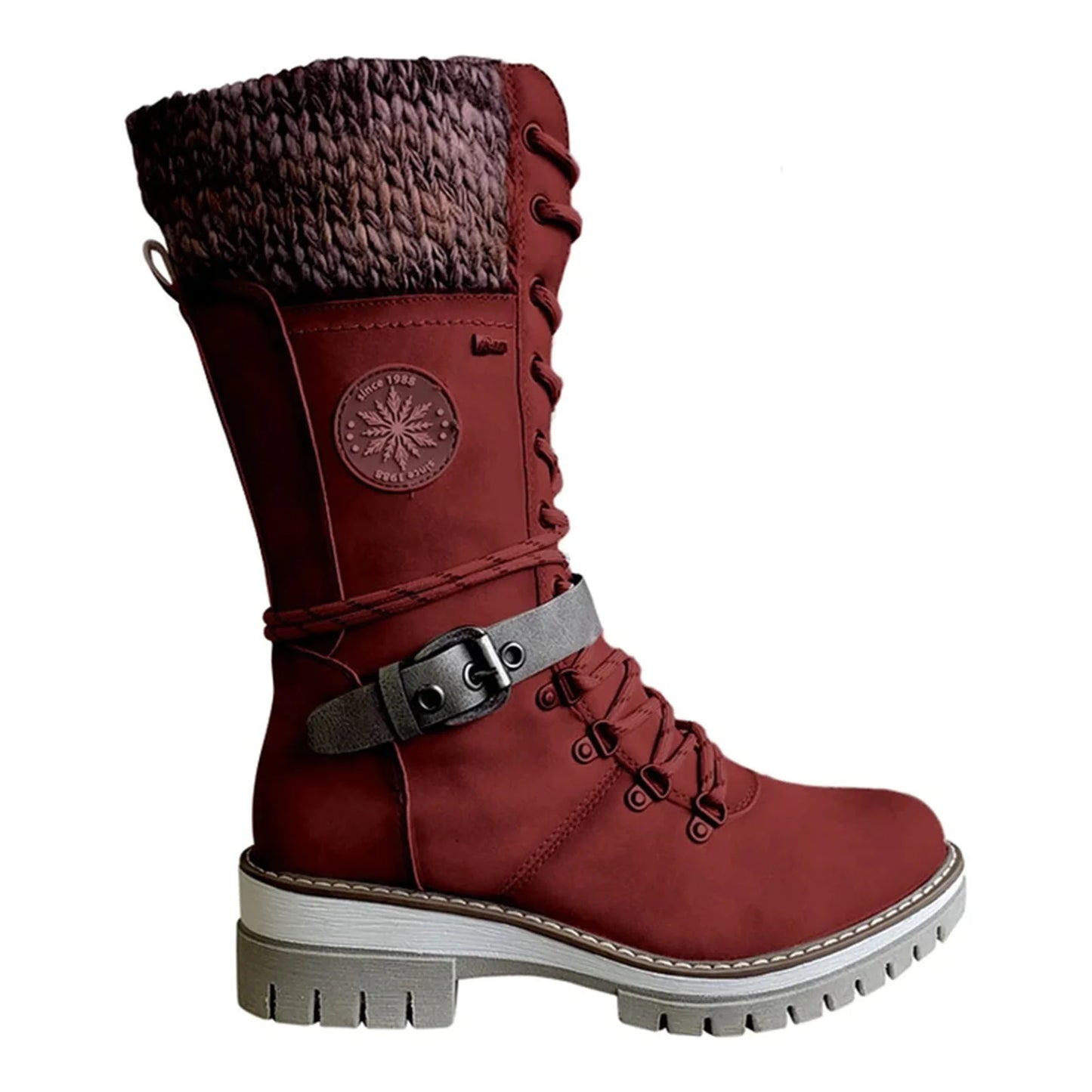 Cozy Stride Wool-Stitched Martin Boots