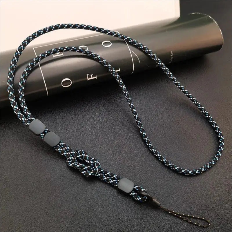 Lanyard Cell Phone Wrist Hand Strap Cord to Hang the Mobile Rope for Smartphone Shoulder Chain Key iPhone - Blue