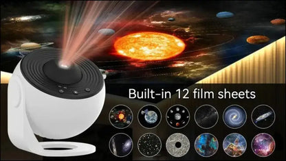 LED Galaxy Projector Night Light | 360° Rotating Starry Sky Lamp | Planetarium Room Decor & Kids Gift - Rotate