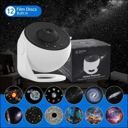 LED Galaxy Projector Night Light | 360° Rotating Starry Sky Lamp | Planetarium Room Decor & Kids Gift - Rotate