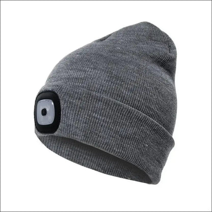 Led Light Knitted Hat Warm Elastic Beanie Autumn Winter Outdoor Sports Night Hiking Fishing Camping Glow Bonnet Unisex