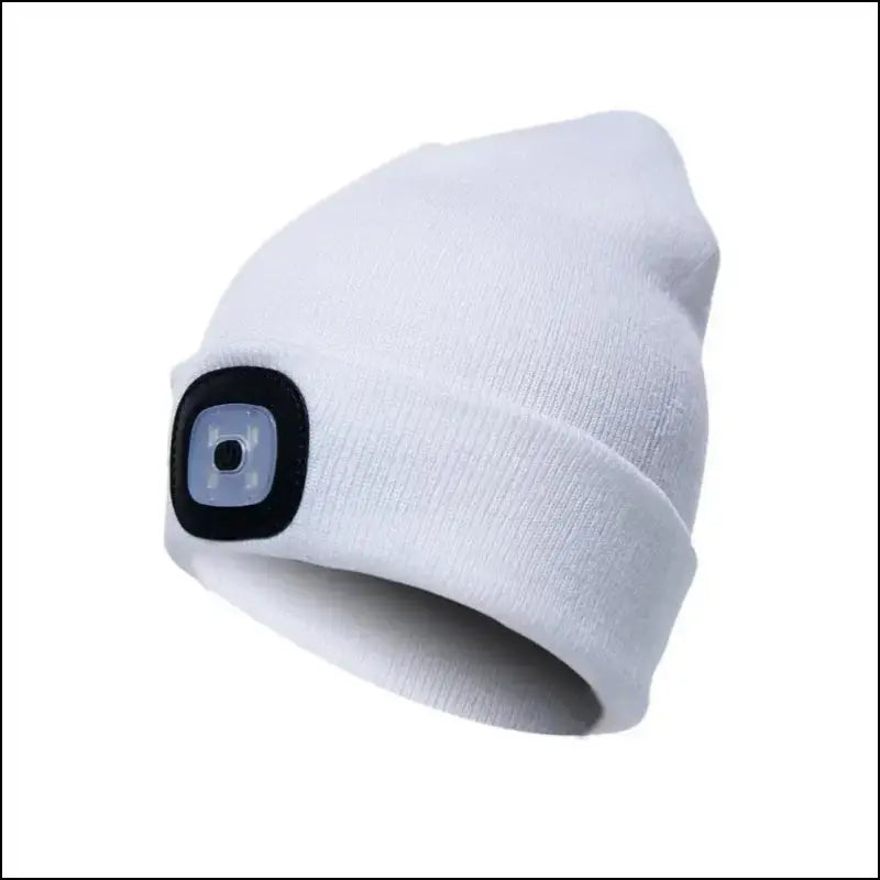 Led Light Knitted Hat Warm Elastic Beanie Autumn Winter Outdoor Sports Night Hiking Fishing Camping Glow Bonnet Unisex