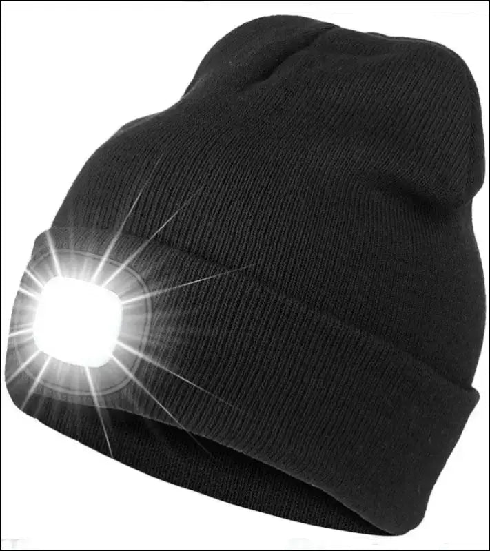 Led Light Knitted Hat Warm Elastic Beanie Autumn Winter Outdoor Sports Night Hiking Fishing Camping Glow Bonnet Unisex