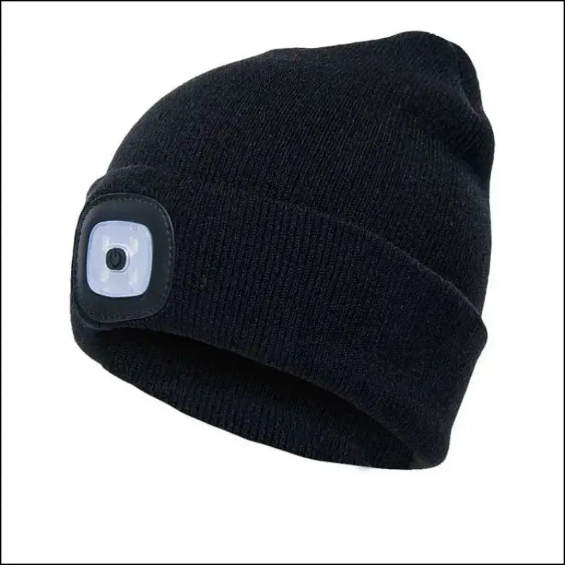 Led Light Knitted Hat Warm Elastic Beanie Autumn Winter Outdoor Sports Night Hiking Fishing Camping Glow Bonnet Unisex