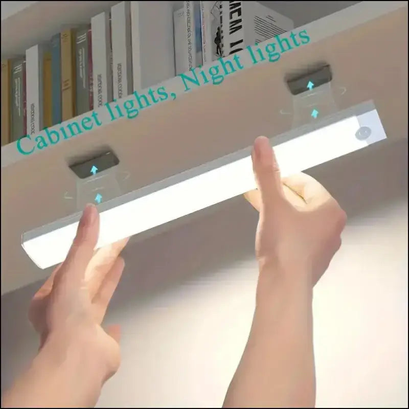 LED Night Light with Motion Sensor | Wireless USB Rechargeable Cabinet Wardrobe Lamp for Kitchen and Home Lighting