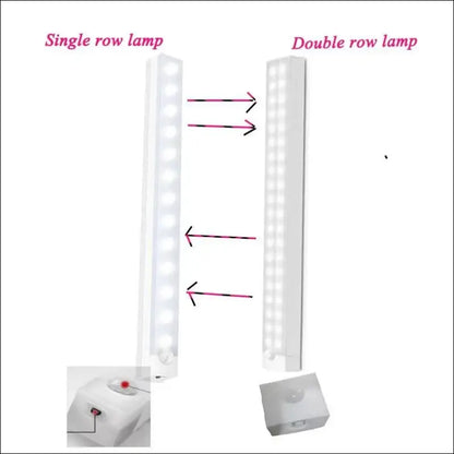 LED Night Light with Motion Sensor | Wireless USB Rechargeable Cabinet Wardrobe Lamp for Kitchen and Home Lighting