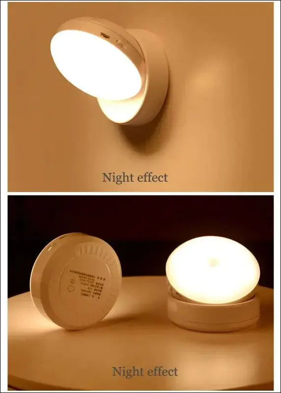 LED Night Light with USB Charging | Intelligent Human Induction Motion Sensor Lamp for Bedside Cabinet and Wardrobe